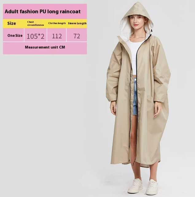 Unisex Heavy-Duty Cycling Raincoat