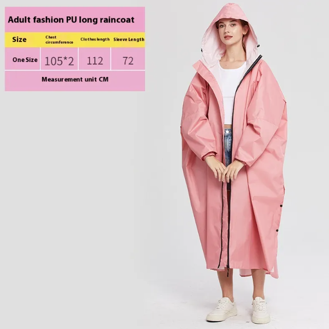 Unisex Heavy-Duty Cycling Raincoat